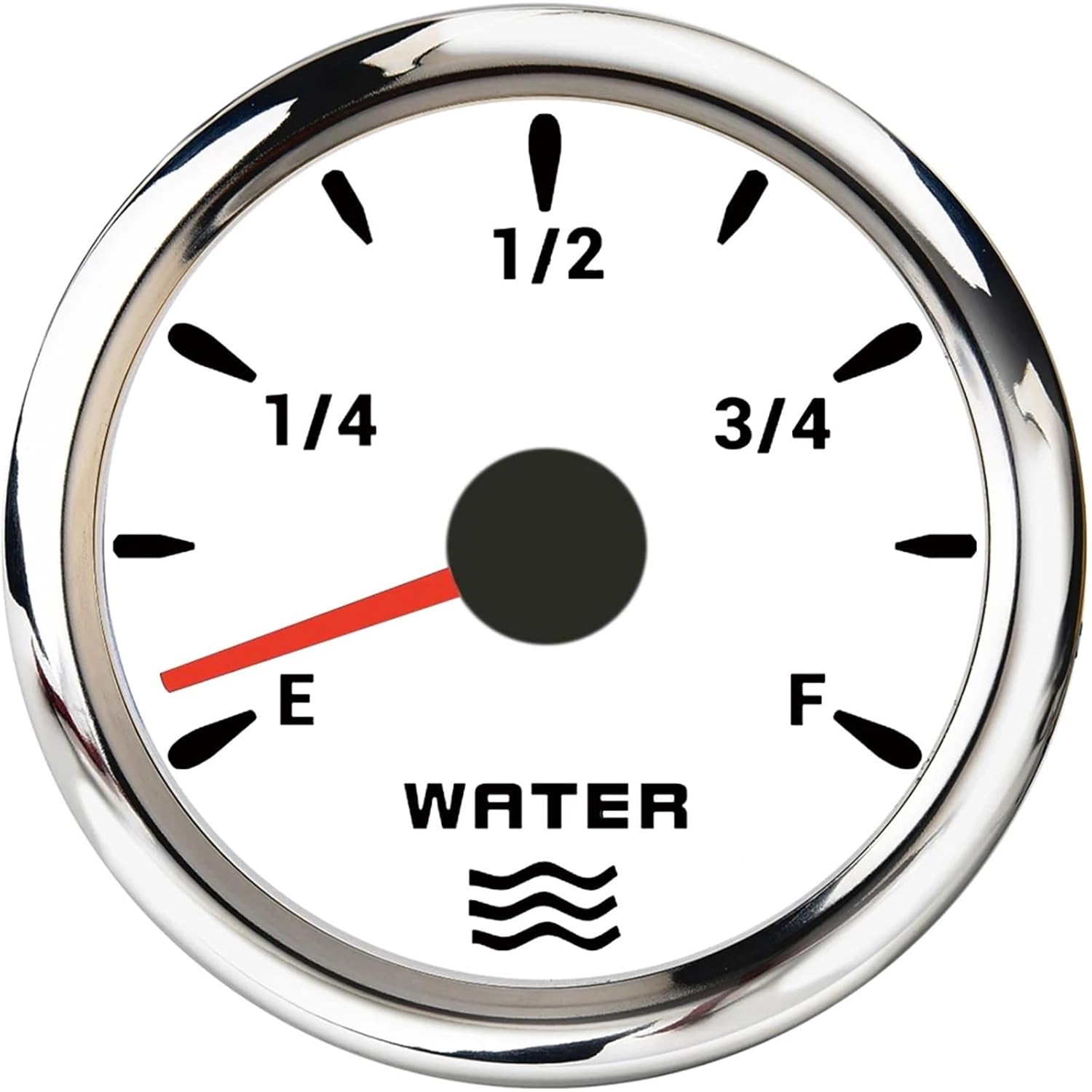 52mm Waterproof Car Boat Fuel Level Gauge Water Level Gauge fit for 0~190ohm 240-33ohm Fuel Level Sensor with 7 Colors Backlight(BS 240-33ohm Water)
