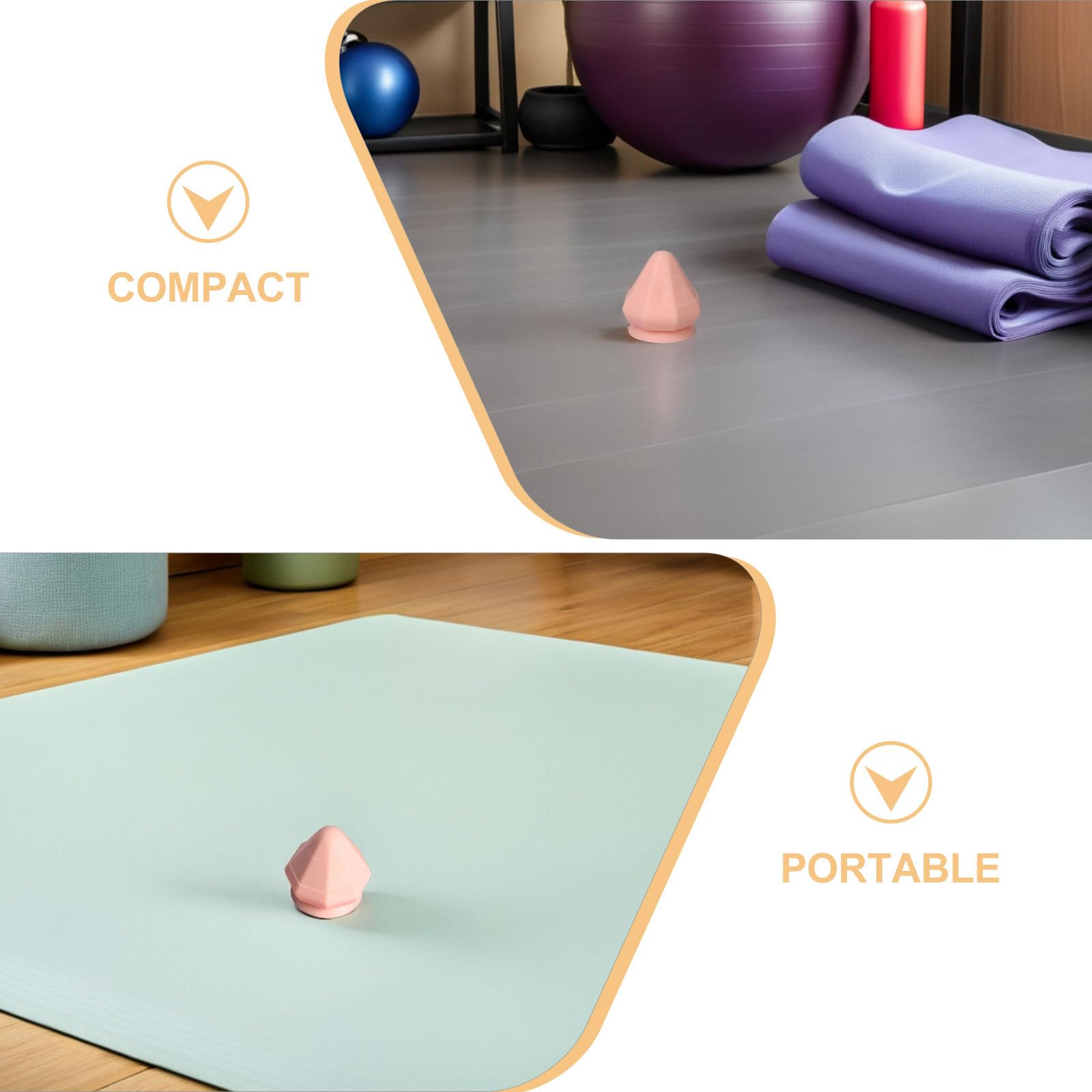 UPKOCH 2 palline massaggianti per muscoli montabili - Rullo massaggiante da parete con, punto di innesco, muscolare per schiena e gambe, per casa, viaggio, palestra, 2,9x2,7 pollici
