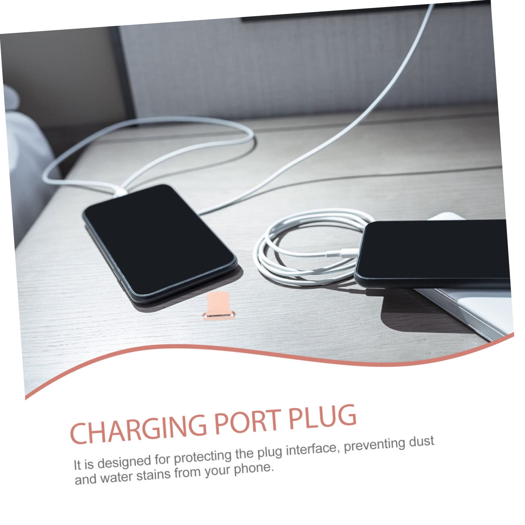 DOITOOL 30 Piezas Tapón Antipolvo para Enchufar Enchufes USB Enchufe para Puerto Protector De Puerto De Carga Cubierta del Puerto De Carga Teléfono Accesorios Metal