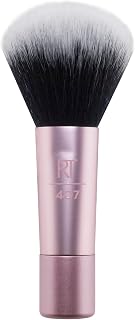 Real Techniques Mini Multitask Brush: Travel-Size Vegan Face Brush for Blush, Bronzer, Powder - Cruelty-Free Synthetic Bristles