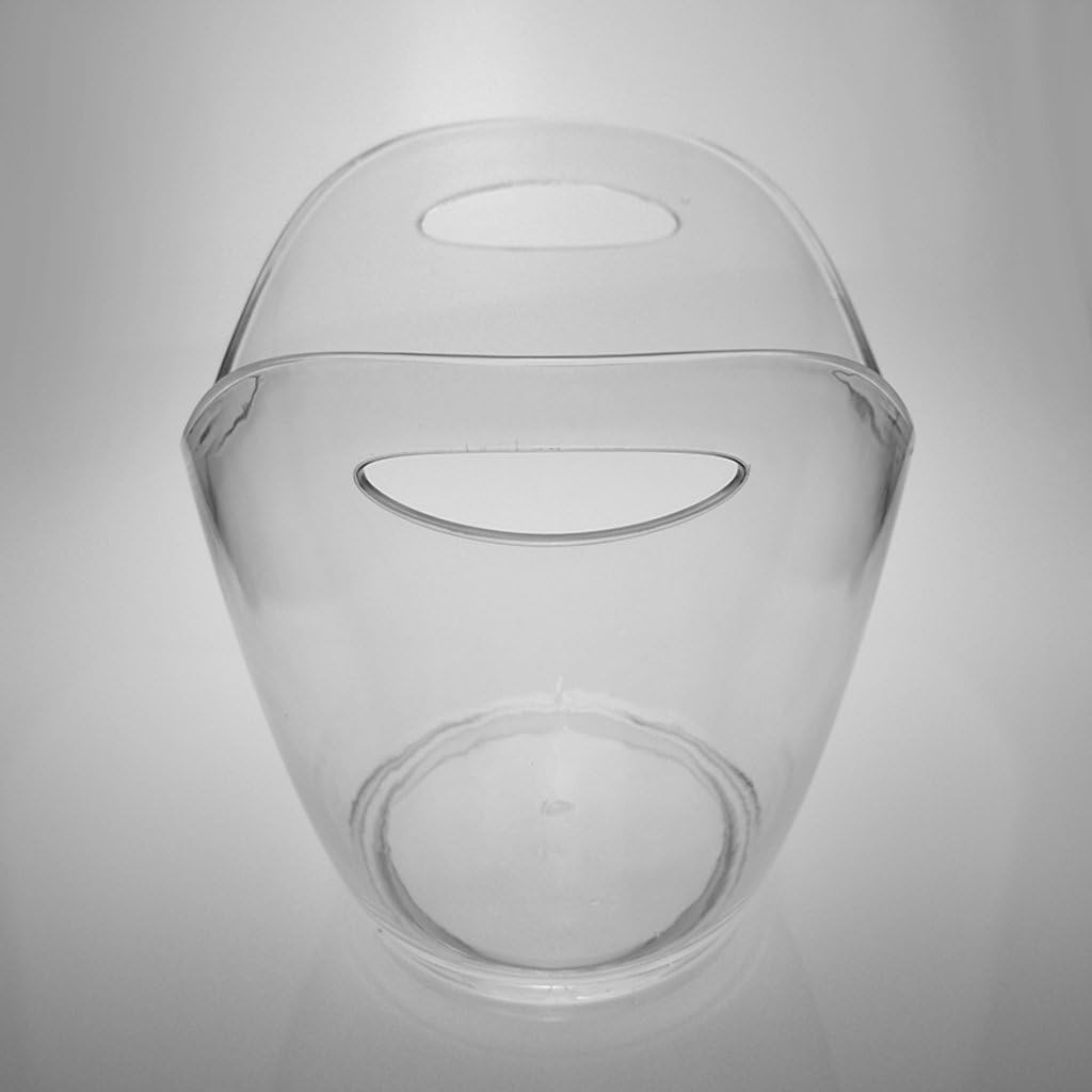 & Champagne Ice Bucket Bottle Storage Chiller Supplies 4L/8L, Clear, 8L