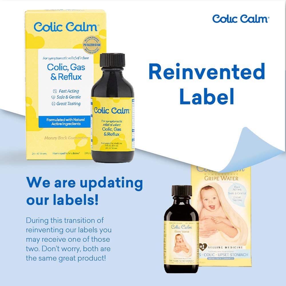 Colic Calm Homeopathic Gripe Water 2 Fl. Oz Colic & Infant Gas