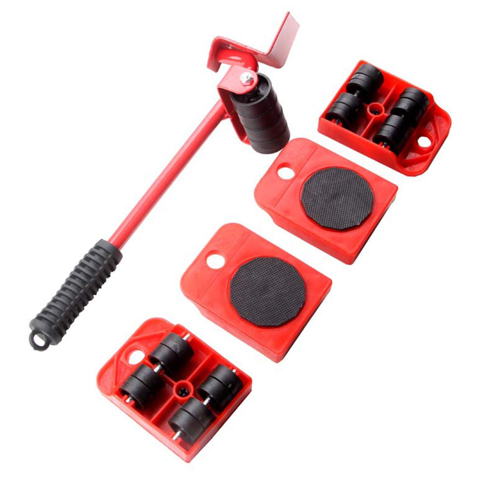 Furniture Moving Roller Set 360 Degree Rotatable Pads Furniture Lifter Easy To Move Slider 5 Piece Mobile Tool