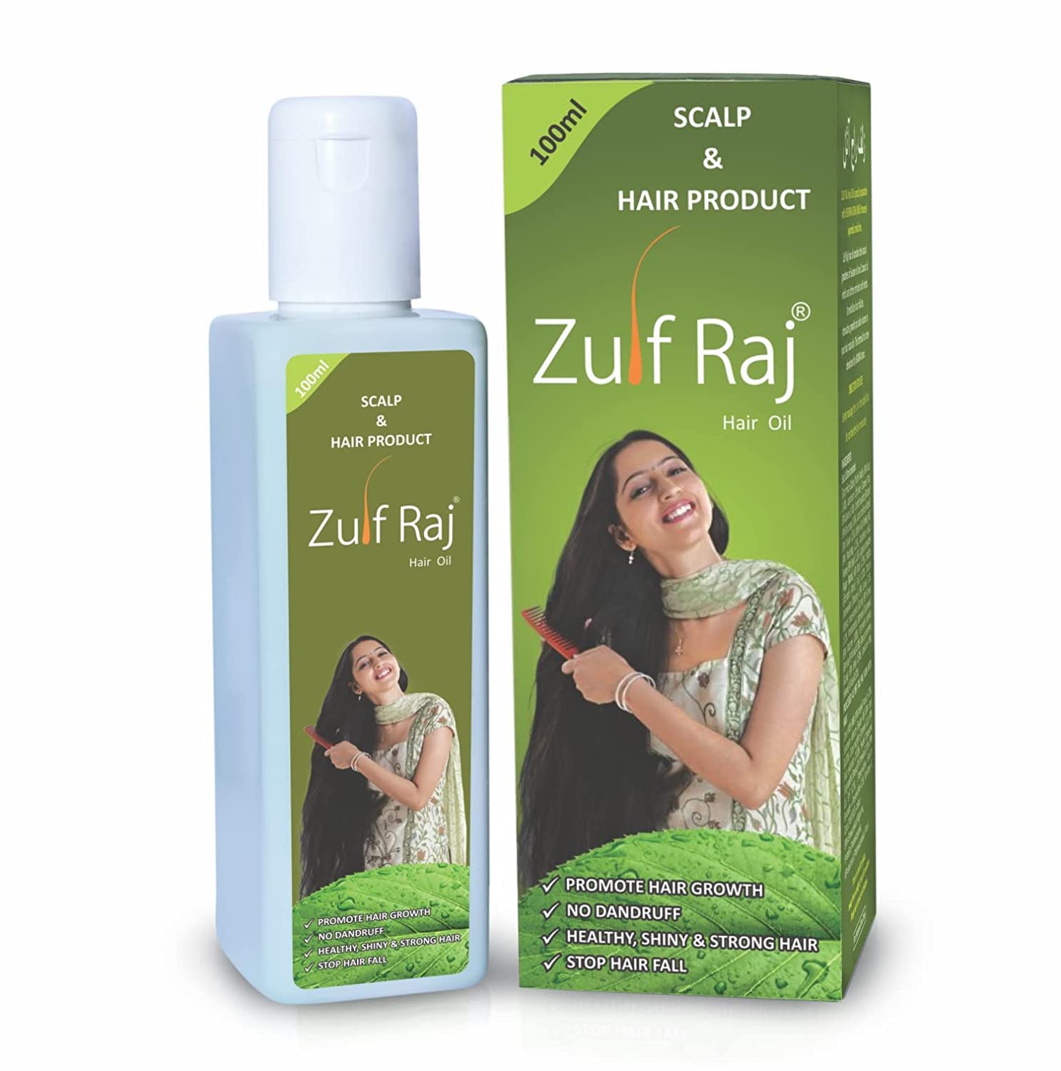 Buy Zulf Raj Premium Ayurvedic Hair Oil For Hair Growth (Pack of 2