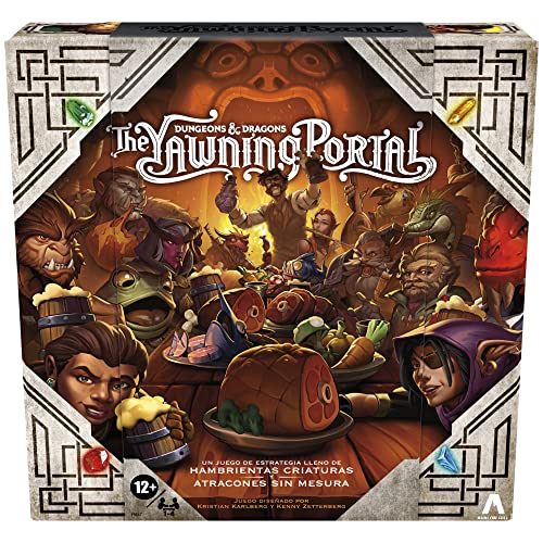 Hasbro Gaming Juego Dungeons and Dragons, El Portal Bostezante, Juego de Mesa de Estrategia D and D para 1 a 4 Jugadores, para familias, a Partir de 12 años, Multicolor