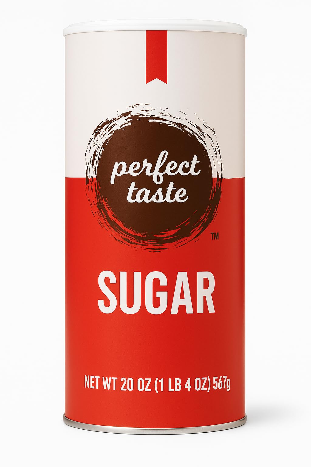 Perfect Taste Granulated Sugar – 20 oz Sugar Canister – Pure White Sugar for Coffee, Tea,…