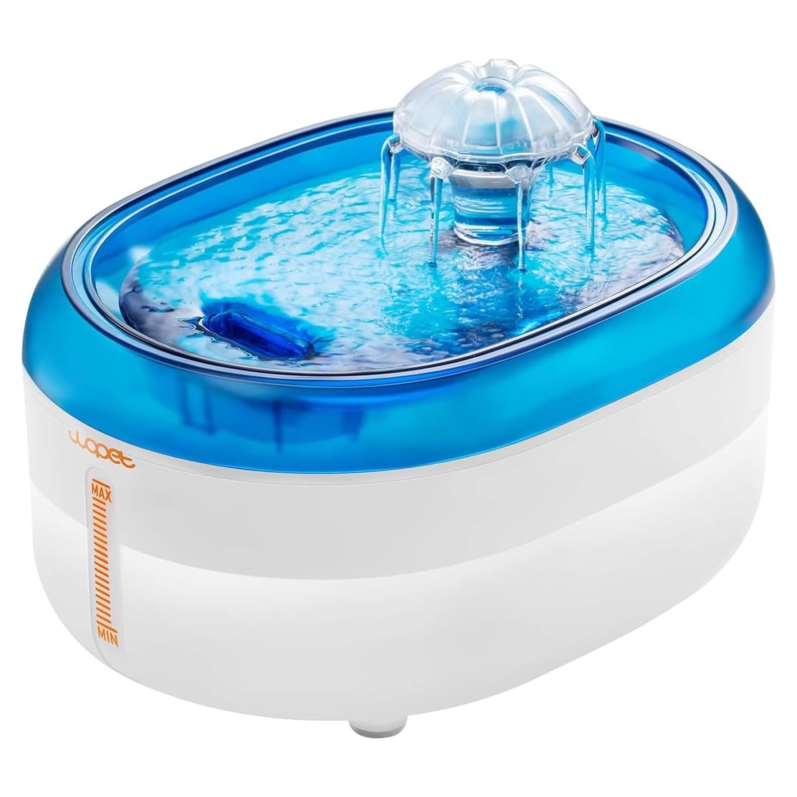 WOPET Cat Water Fountain, 67oz/2L Automatic Pet Water Dispenser for Cats & Small Dogs, Ultra Quiet Sleep-Friendly Pump, BPA-Free, 2 Flow Modes, Visible Water Level, 3-Stage Filtration