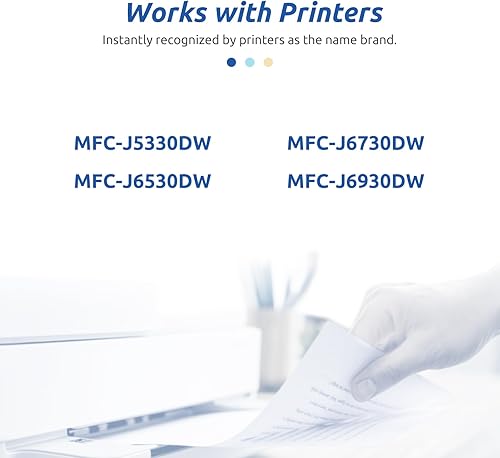 Miniatura 2 de INK E-SALE Cartucho de tinta compatible LC3019 de repuesto para Brother 3019 LC3019XXL (5 colores) para uso con impresora Brother MFC-J6930DW