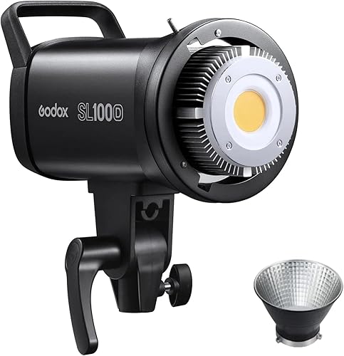 Miniatura 1 de Godox SL100D - Luz de video LED 100 W 5600 K CRI 96 TLCI 97 8 luces FX Studio LED de iluminación continua de vídeo Bowens Mount versión de luz blanca