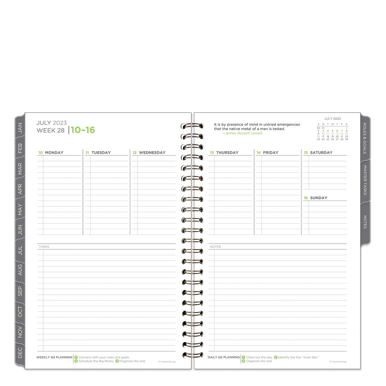 Buy FranklinCovey The 5 Choices Weekly Wirebound Planner (Classic