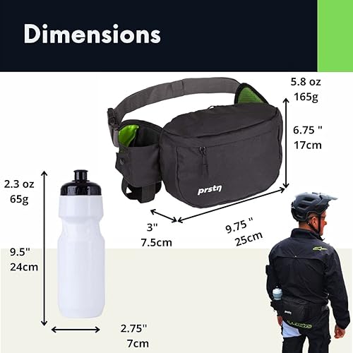 Miniatura 6 de Riñonera para bicicleta de montaña con botella, cangurera para bicicleta de montaña, paquete lumbar, riñonera de senderismo para mujer. La riñonera