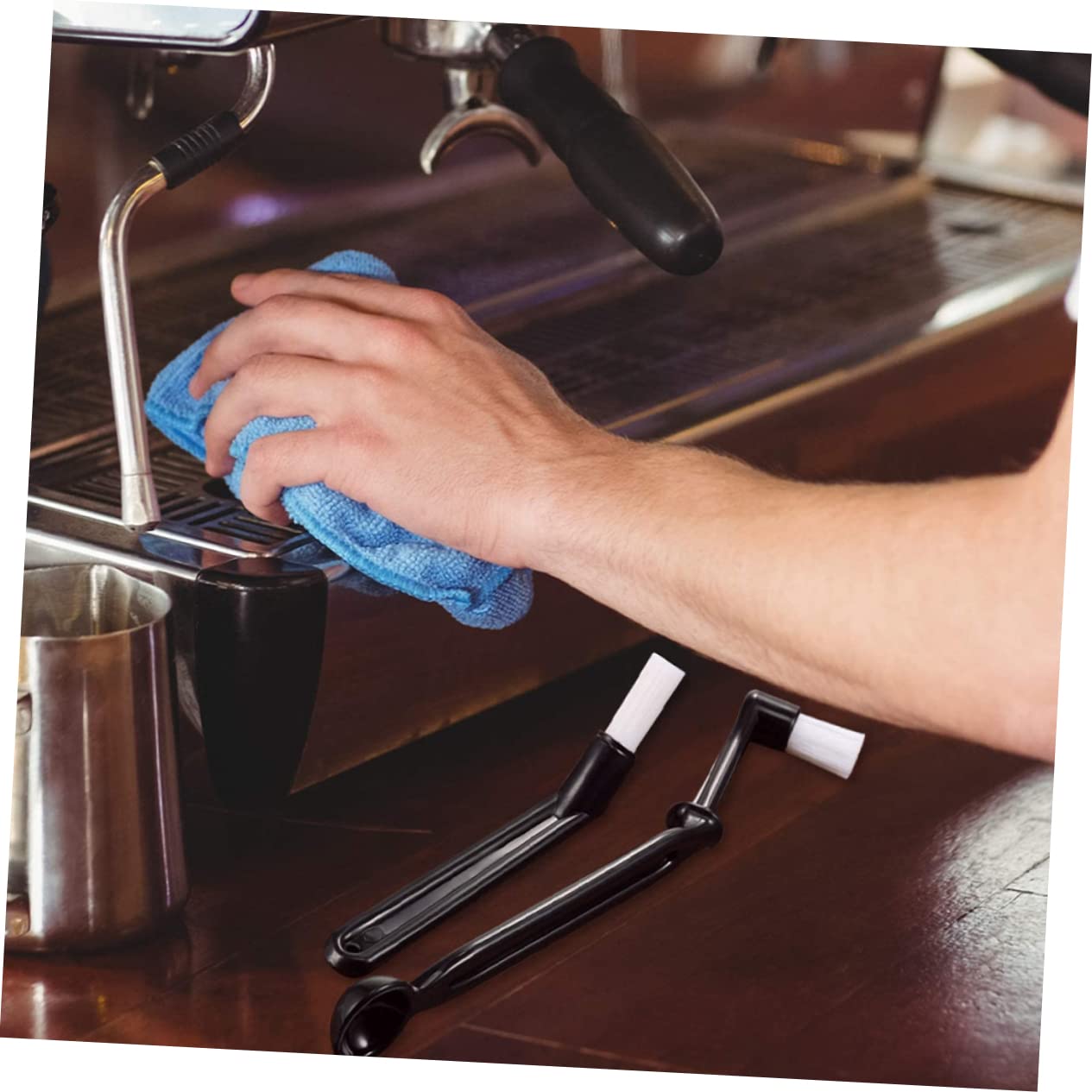 jojofuny 15 Piezas Cepillo Limpieza Para Cafeteras Botellas Vidrio Con Tapas Cepillo Espresso Cepillo Para Limpiar Cafeteras Limpiador Cafetera Café El Plastico Pincel