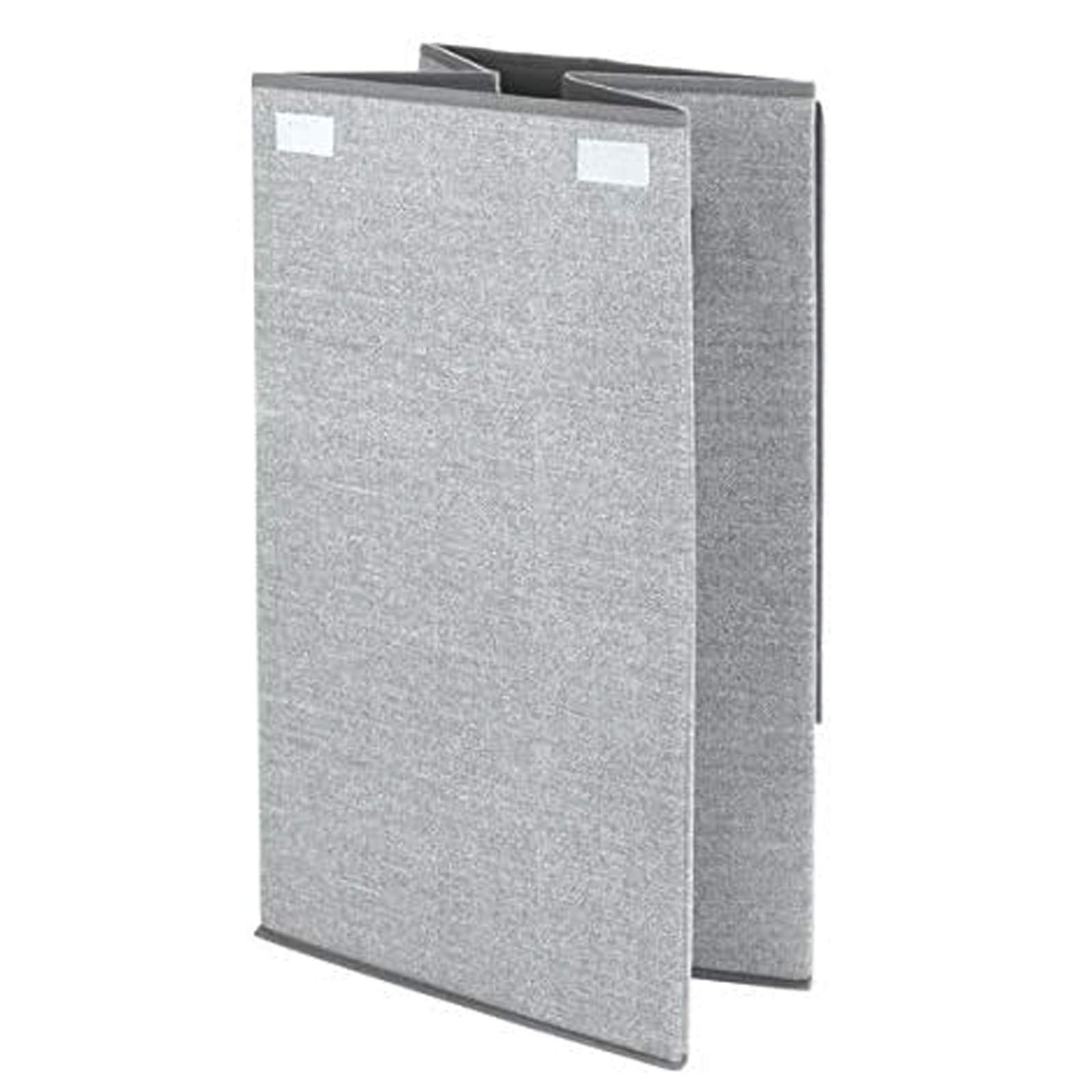 MDesign Cesto Portabiancheria In Polipropilene – Con Coperchio E Manici, Grigio Con Finiture Nere, Per Bagno E Lavanderia