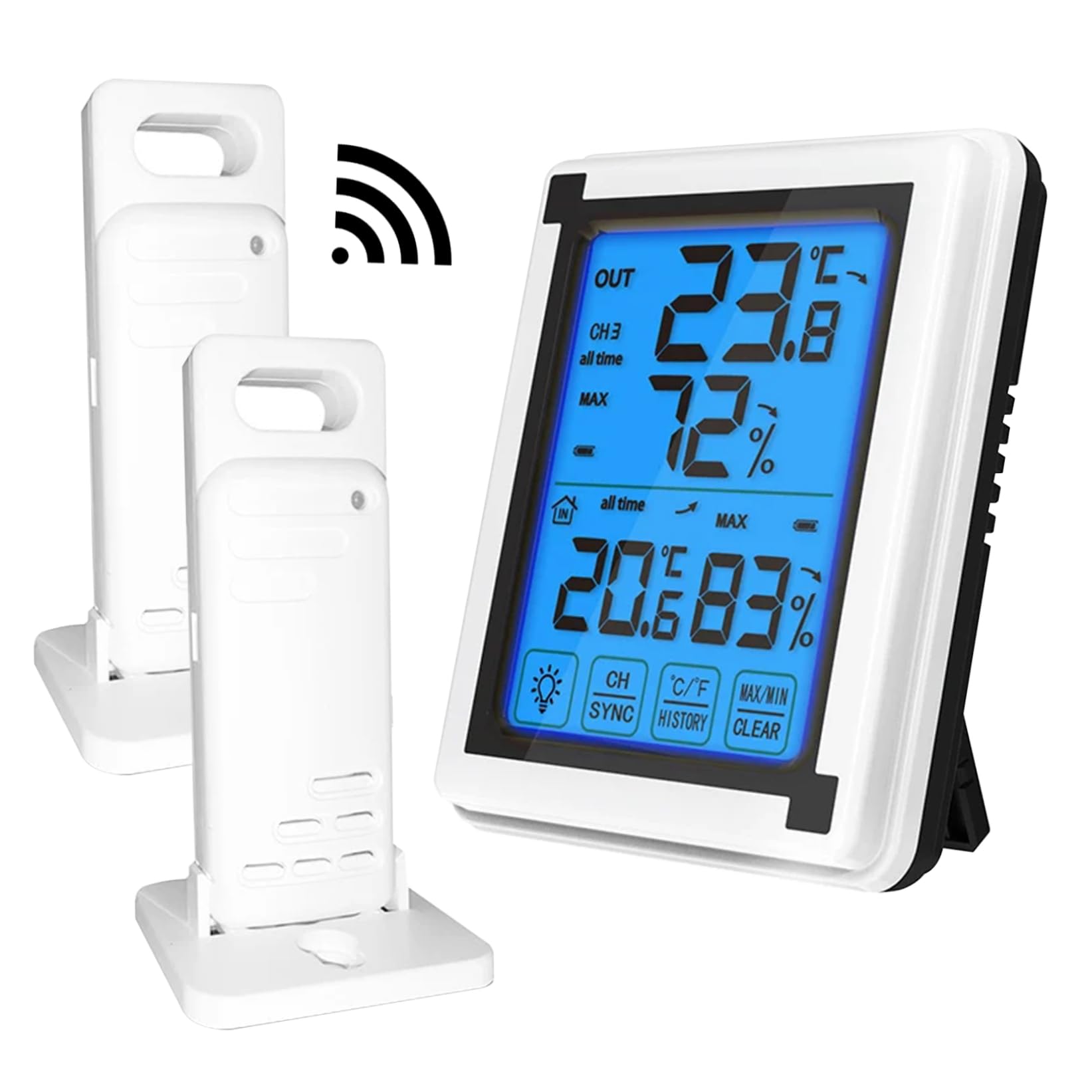 Station météo sans fil LCD pour réguler la température du jardin et de la maison