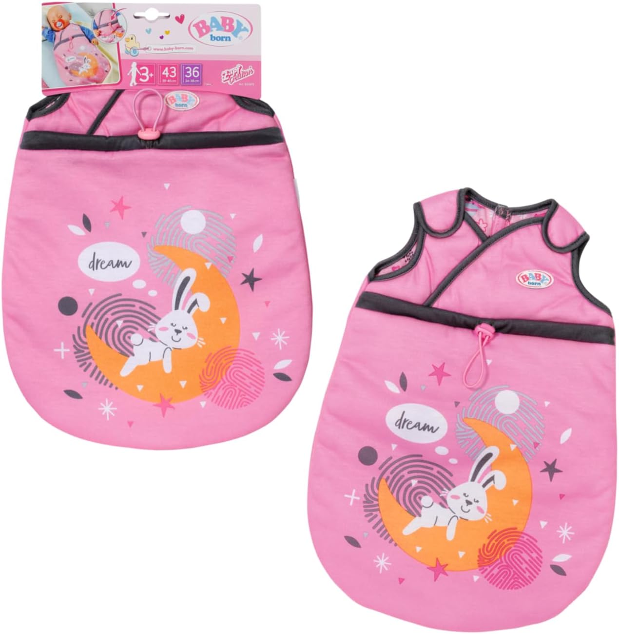 Sac de couchage pour poupée - BABY BORN - Baby Born Sleeping Bag - Pliable - Multicolore - Des 3 ans