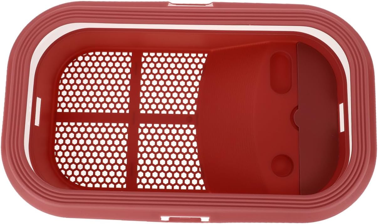 Plastic Turtle Feeding Tank Basking Terrace Reptile Habitat for Tortoise Easy to Clean Non-Slip Ramp for Exercise Suitable for Home Use Pink