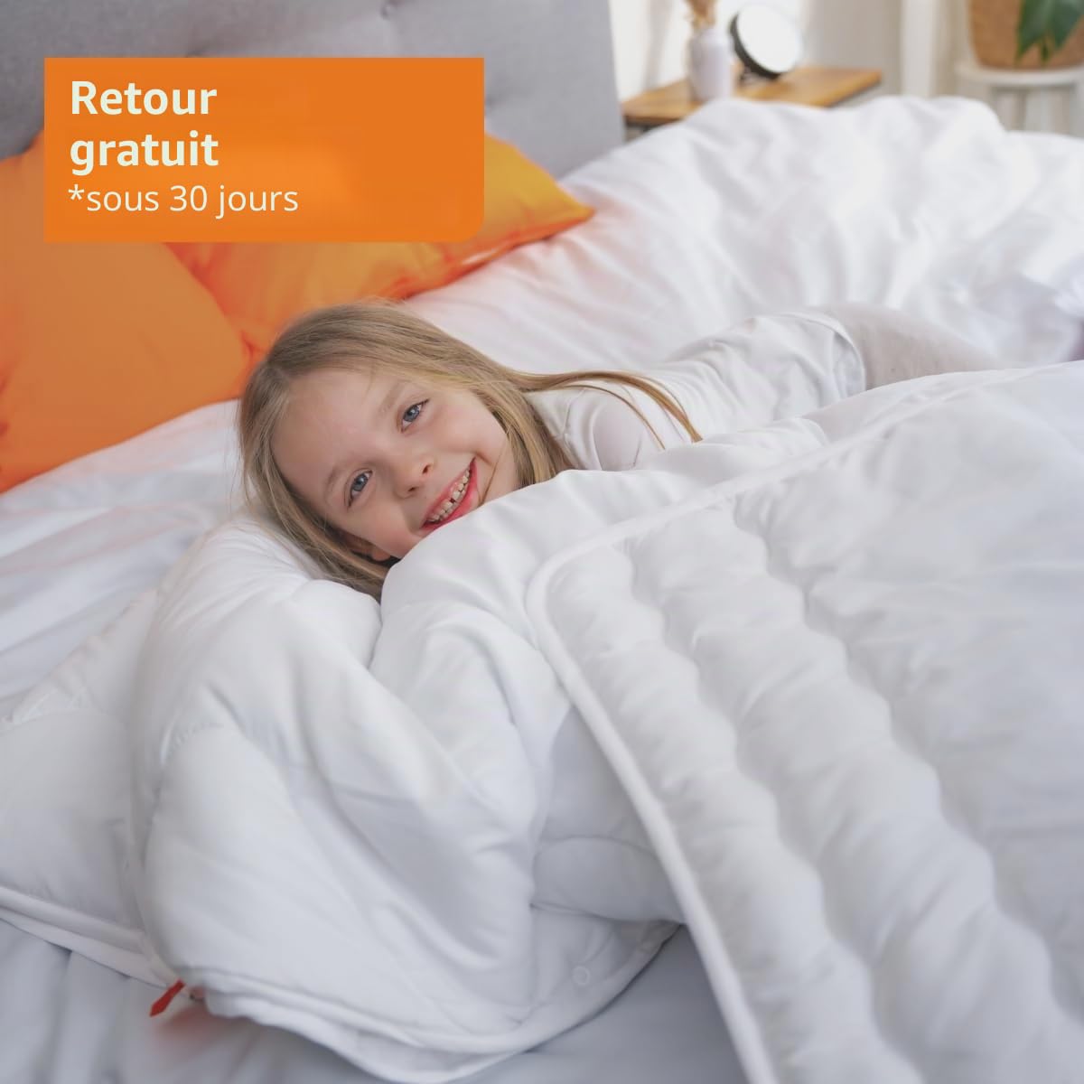 sleepling 194479 Enfant Set pour lit de bébé | Couette 4 Saisons pour Toute l'année 100 x 135 cm | Oreiller Plat 40 x 60 cm | 100% Microfibre | Made in EU | Ökotex 100 | Garantie de Chaleur, Blanc