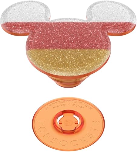 Miniatura 4 de POPSOCKETS Agarre para teléfono con soporte expandible, PopSockets para teléfono, Disney, pendiente de maíz con purpurina de Mickey