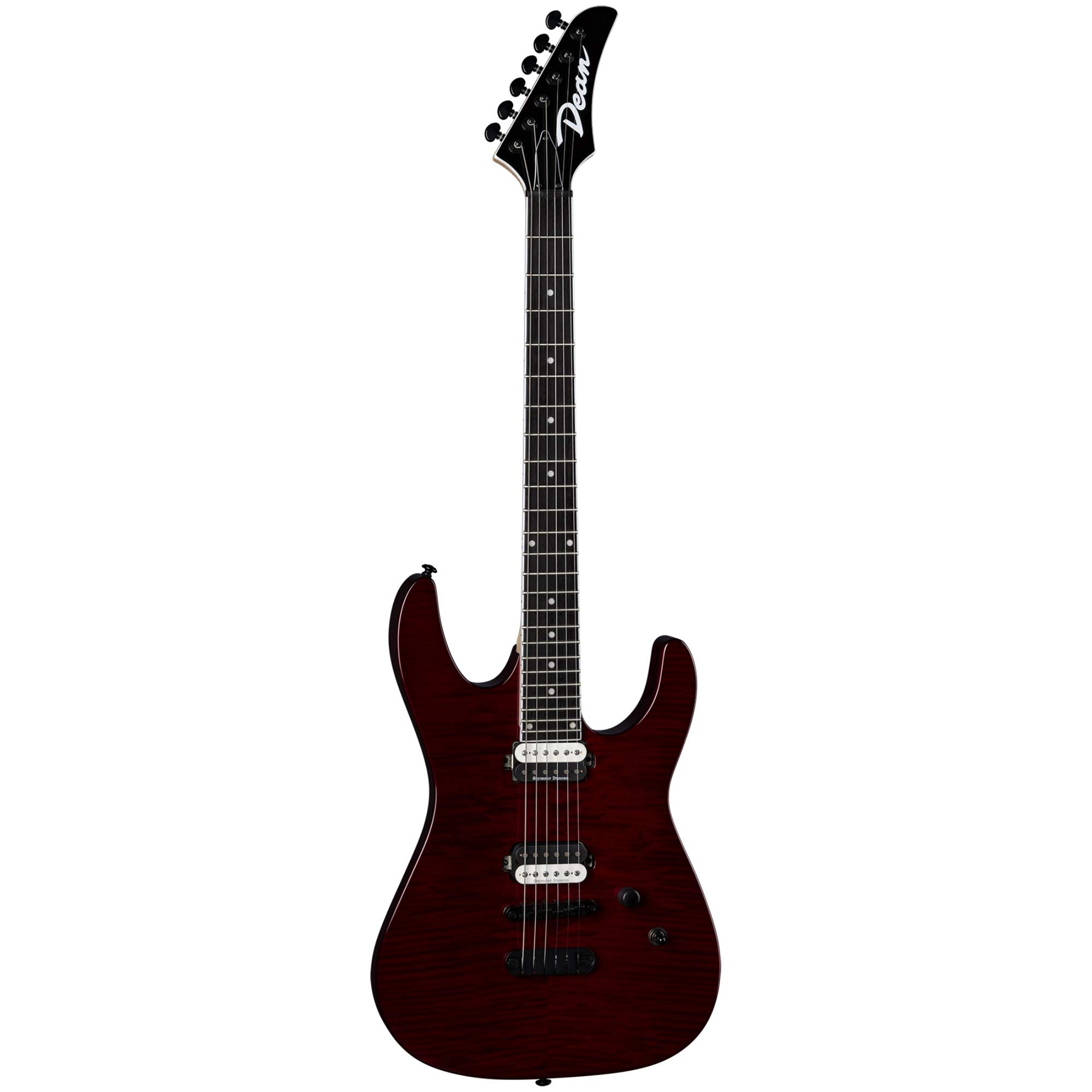 Amazon.com: Dean MD 24 Select Flame Top Electric Guitar, Trans