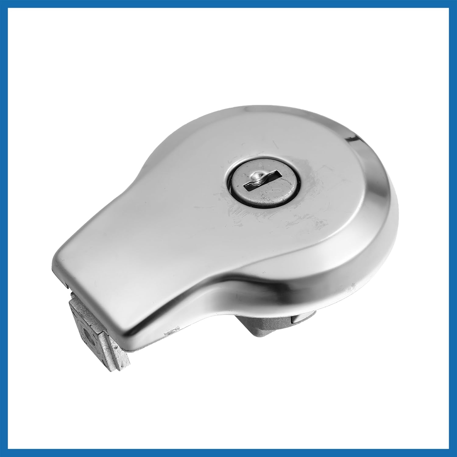 Motorcycle Gas Tank Cover Locking Fuel Tank Cap with Keys for Yamaha XJ1100 - Pack of 3 Silver Tone Item Replacement