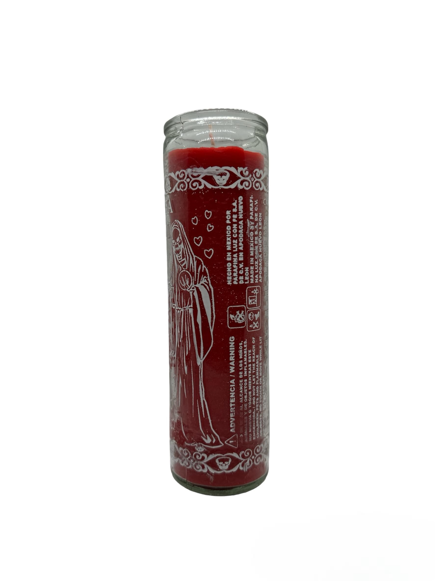 Generic Muerte Ven a Mi Candle, Red, 7502269536458