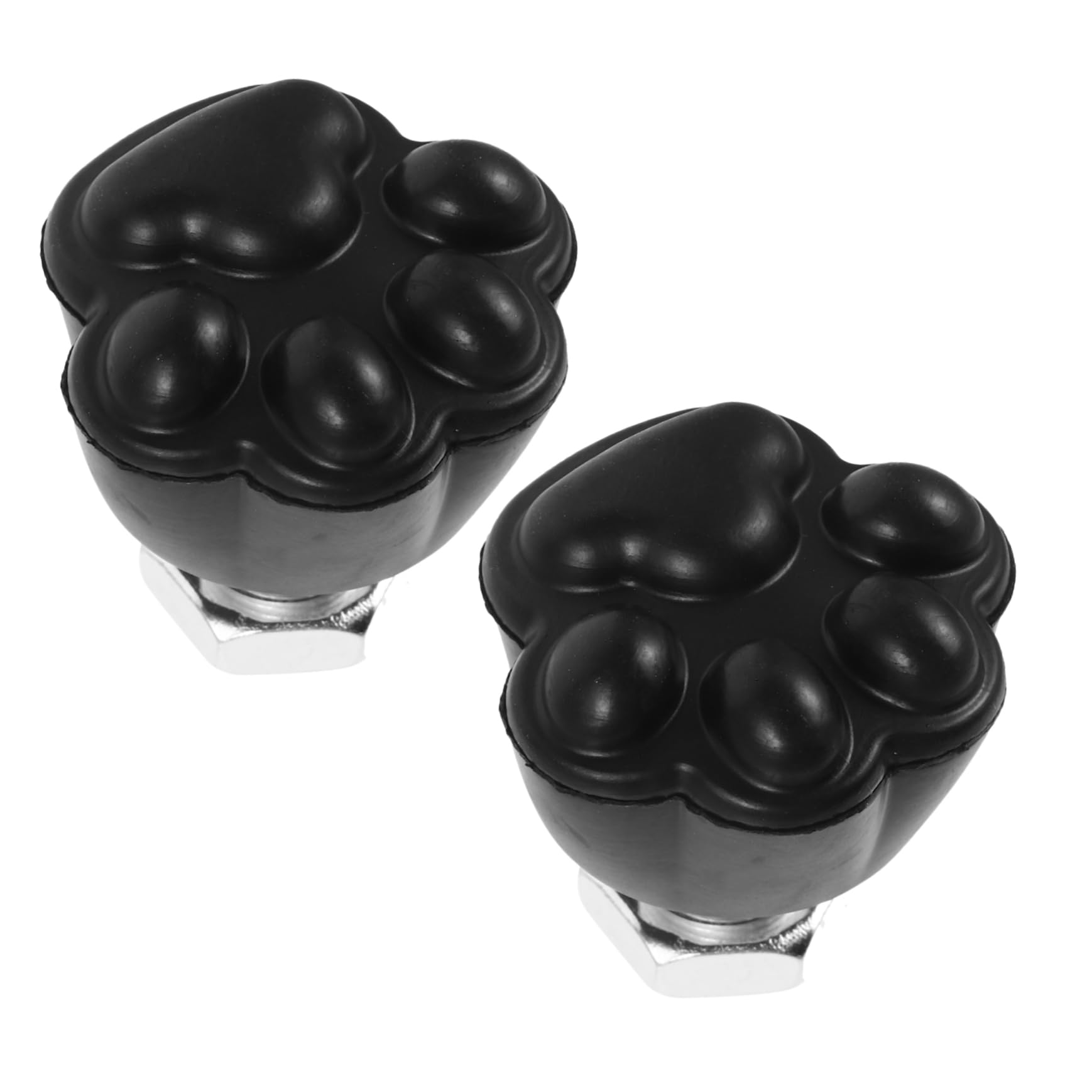 ibasenice De Patins Remplaçables Glace Plaquettes De Frein Patinage Doigt De Pied Professionnel Freins pour Patins À roulettes Caoutchouc Black