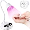 Lámpara UV LED portátil Makartt, inalámbrica de 50 mW/cm², curado rápido para uñas de gel X y press-on, recargable USB con cuello de cisne, sensor automático y 4 temporizadores, para manicura de viaje 1