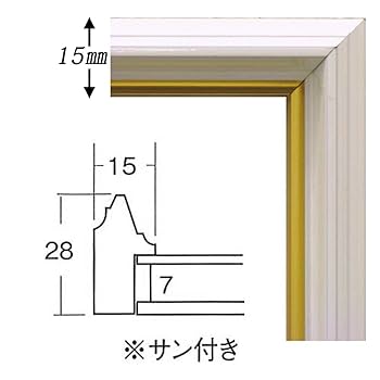 Amazon｜【カラー色紙額】細い色紙額・細いフレームの色紙額