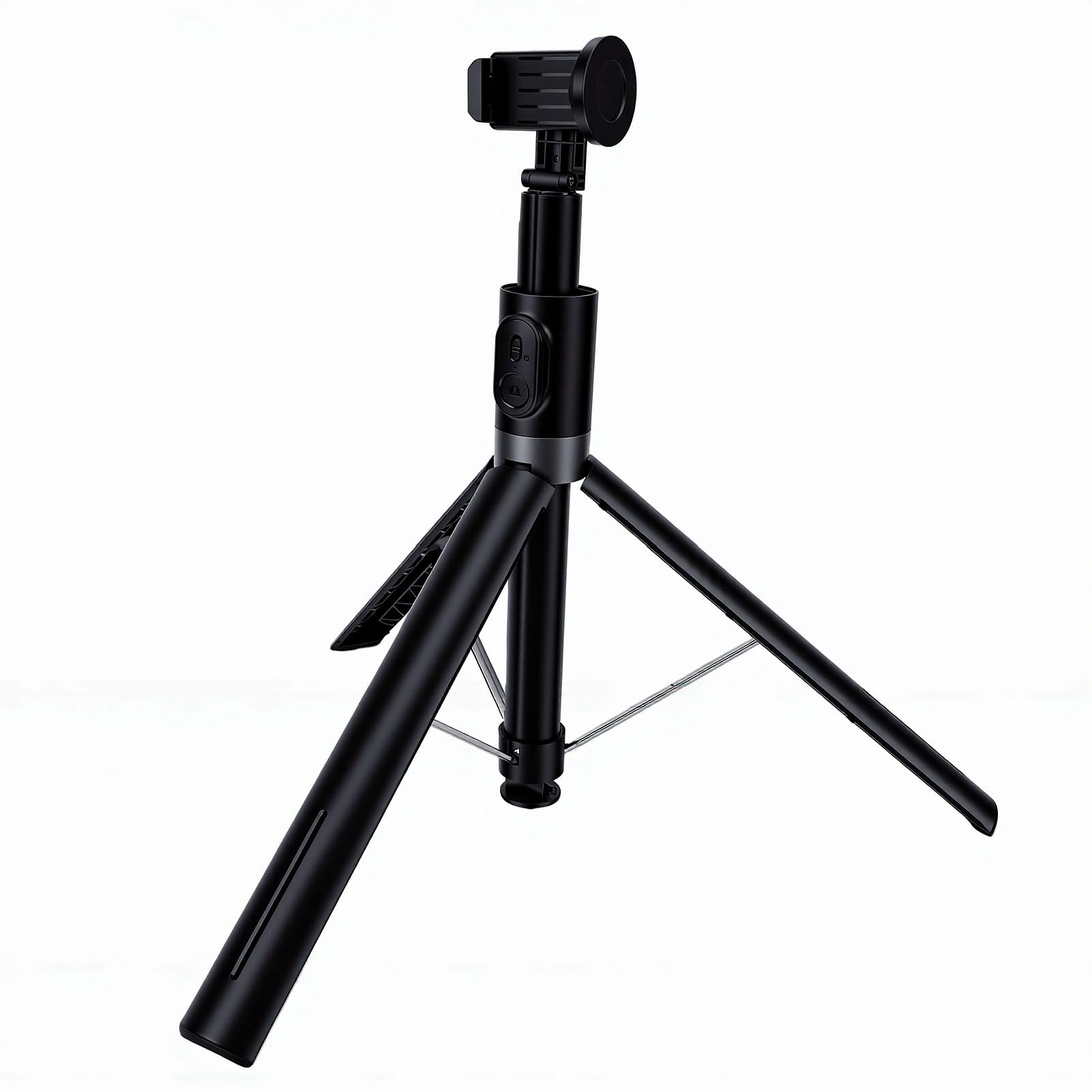 Cryfokt Treppiede per Telefono, Selfie Stick Allungabile da 170 Cm con Telecomando Bluetooth, Supporto per Treppiede in Metallo ABS per Registrazione Video, Fotografia, Supporto per Smartphone