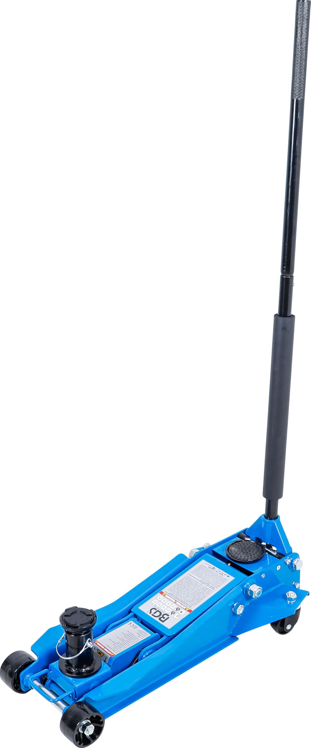 BGS 7875 | Rangier-Wagenheber hydraulisch | 2 t / 3 t | 98-765 mm | Pkw, SUV und Kleintransporter | Doppelhubkolben-Mechanik | Hebellänge 1250 mm | Stahl | Hubteller Ø 98 / 80 mm