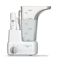 Vista 1 de Interplak by Conair Compact Water Flosser, Travel Water Flosser, Battery Operated, Oral Irrigator for Powerful Deep Clean