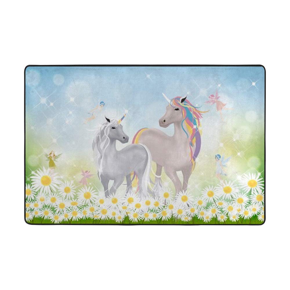 Tapis de sol licorne au pays des merveilles Ruchen pour décorer le salon