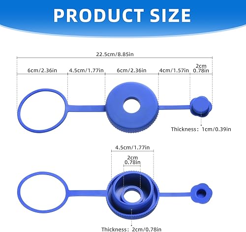 Miniatura 3 de 4 tapas para jarra de agua de 5 galones con anillo o enchufe para colgar, aplica una bomba universal, sello a prueba de fugas, botella de agua de 5