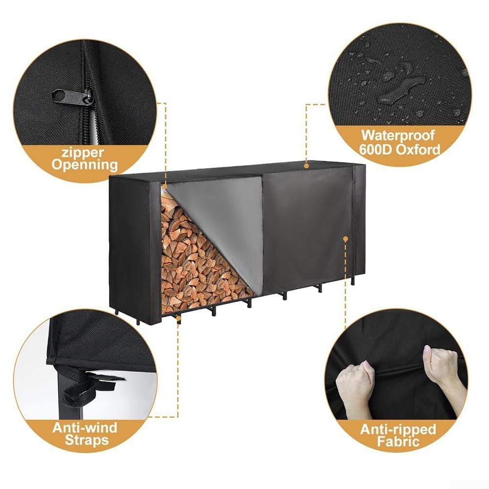 Housse Protection pour bois 600D Oxford Anti-UV Extérieur Housse