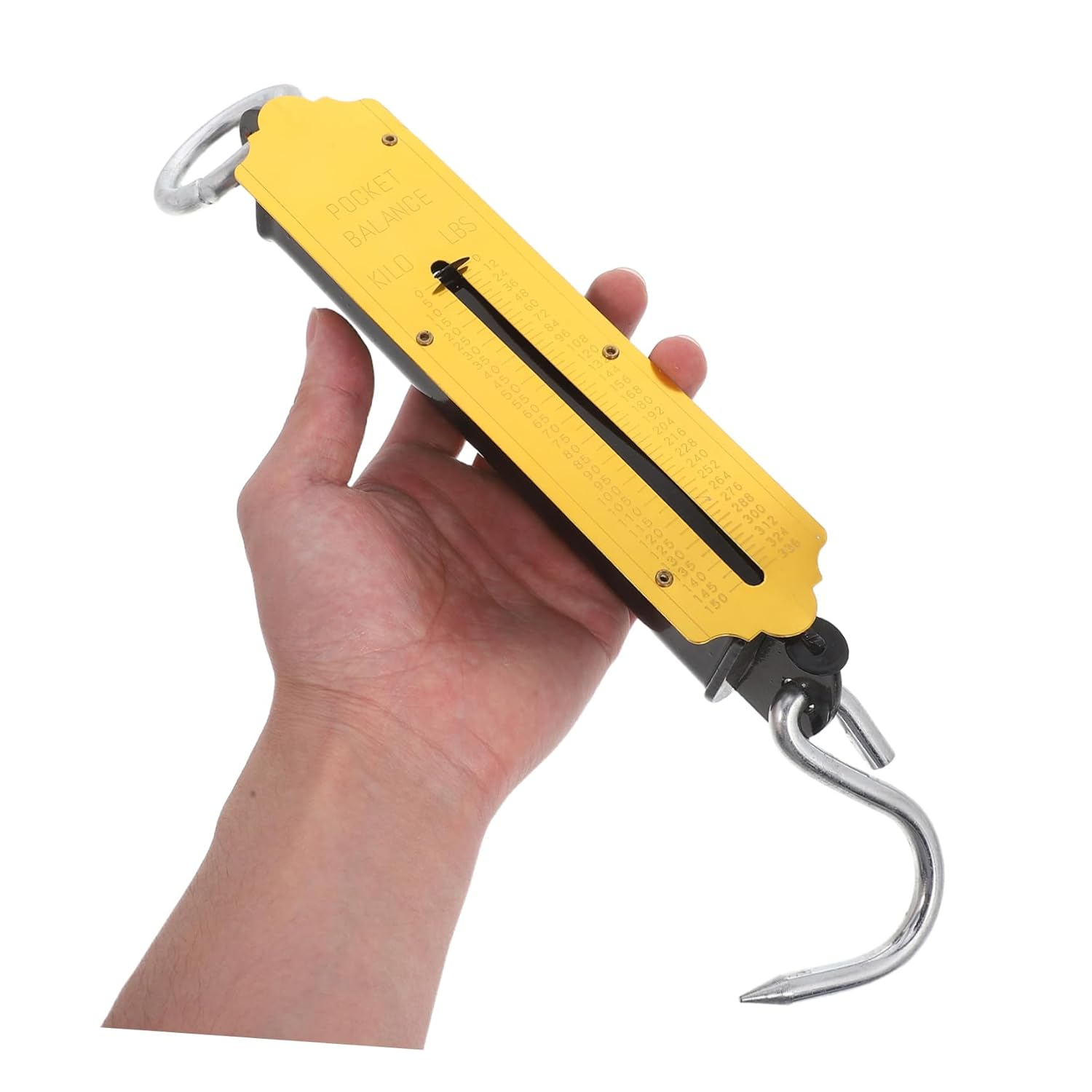 Cabilock 2pcs Elegant Design Hanging Scale Mechanical Weighing Hook Portable Produce Scale for Luggage and Fish