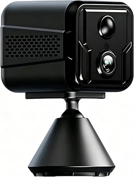1080P HD Wireless Security Camera Dual Lens 125 Wide Angle Human Detection Rechargeable Battery Camera for Home Outdoor Pet Monitor, Support Multi-Device Sharing Black