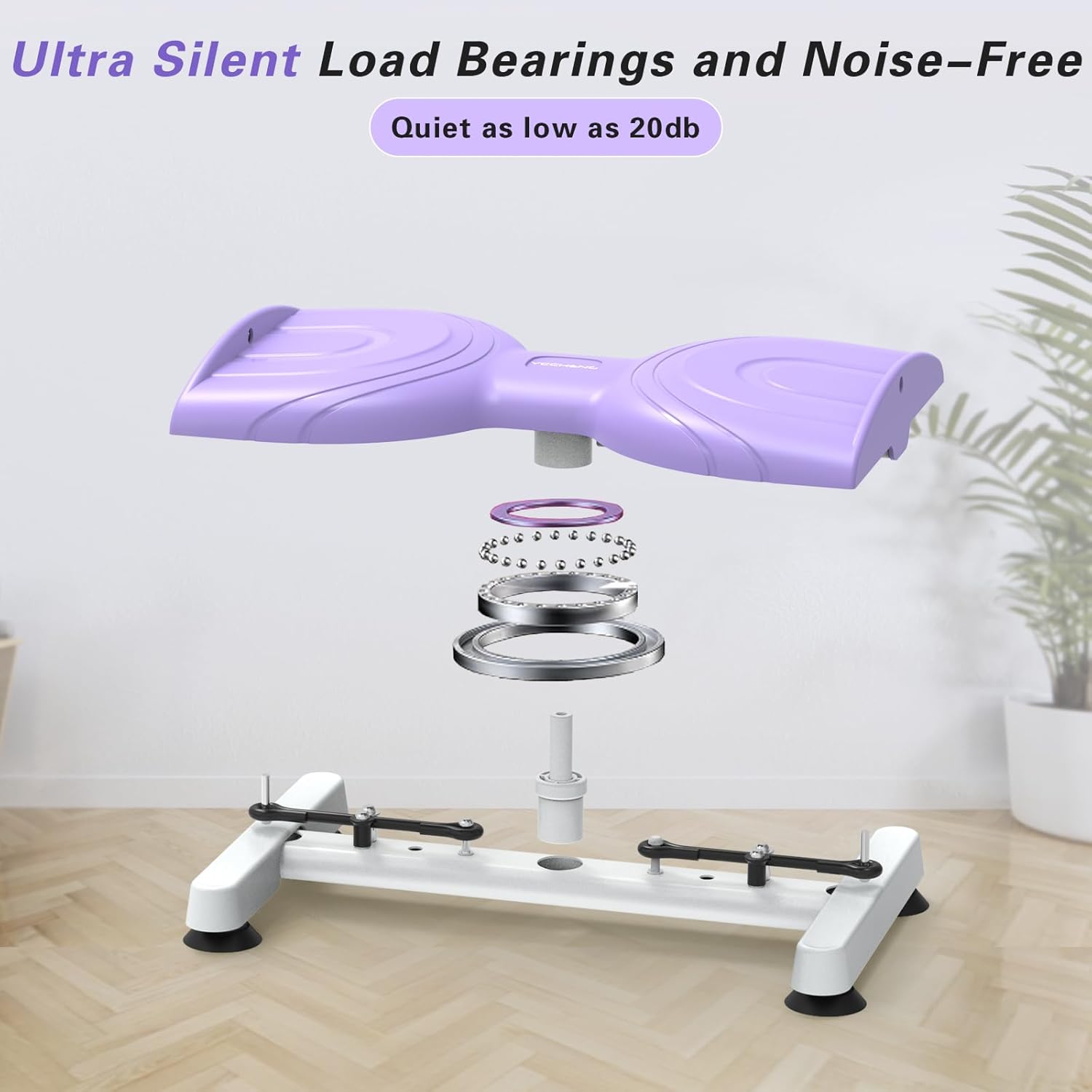 Waist Twister Machine Exercise for Women, AB Twist Board with 20dB Ultra-quiet, Abs Workout for Slim Waist and Core, Anti-Slip Home Gym Fitness Equipment