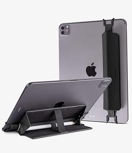 Goospery Soporte + soporte Funda para Apple Pencil de 1 y 2 generación con cierre magnético, funda de piel elástica compatible con iPad Pro 12.9 de