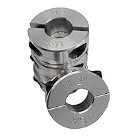 Vista 1 de Diámetro de orificio de 0.50 pulgadas - Abrazadera del collar de eje de dos piezas - Aluminio 2024 (paquete de 4)