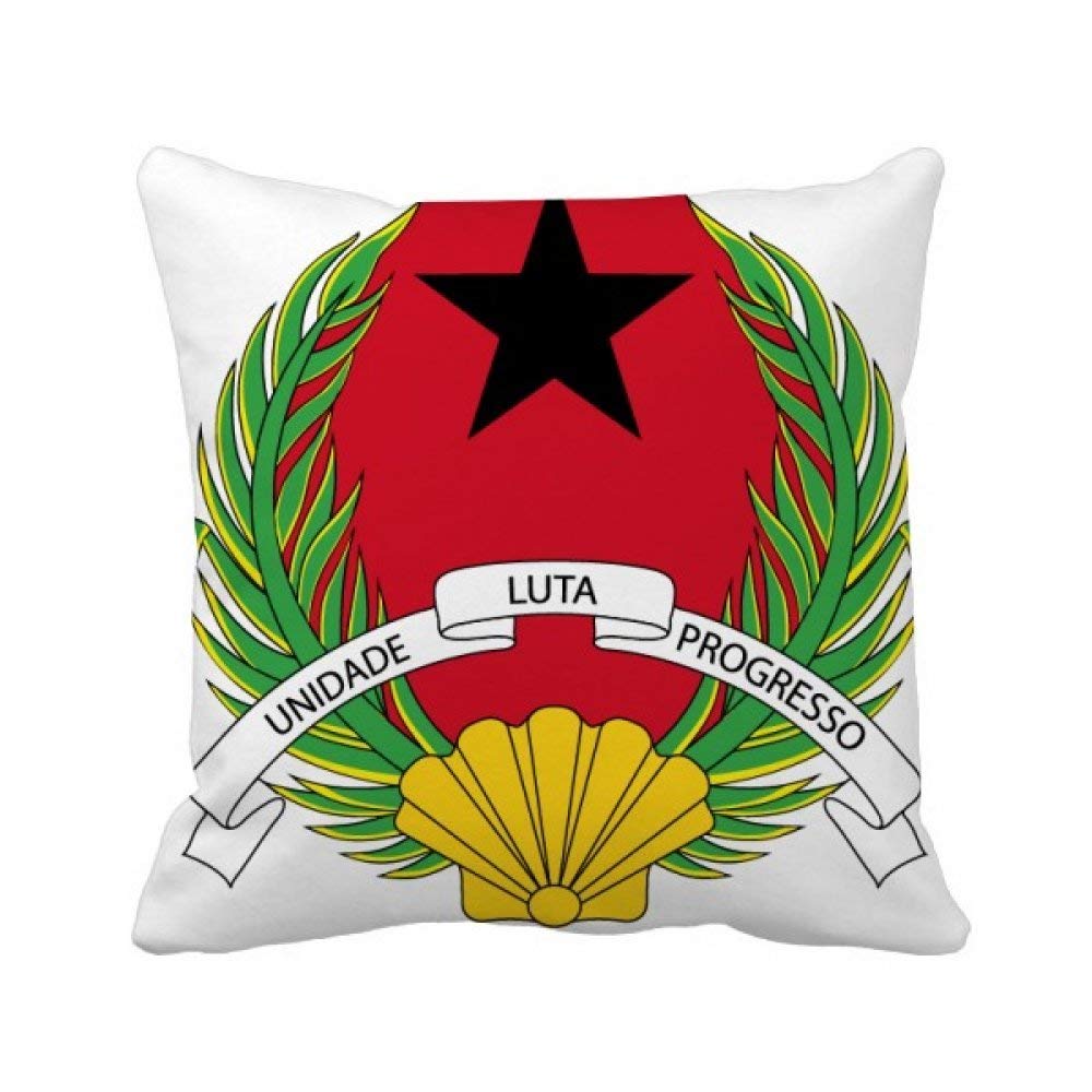 Coussin Guinée-Bissau 40x40cm carré multicolore décoratif avec insert inclus