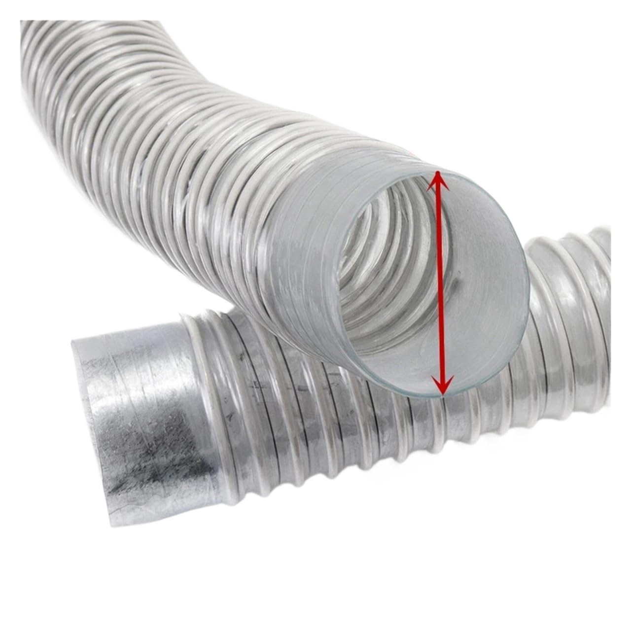 Tubo for aspirapolvere, diametro interno 50 mm, tubo di raccolta polvere industriale in PVC(2 m)