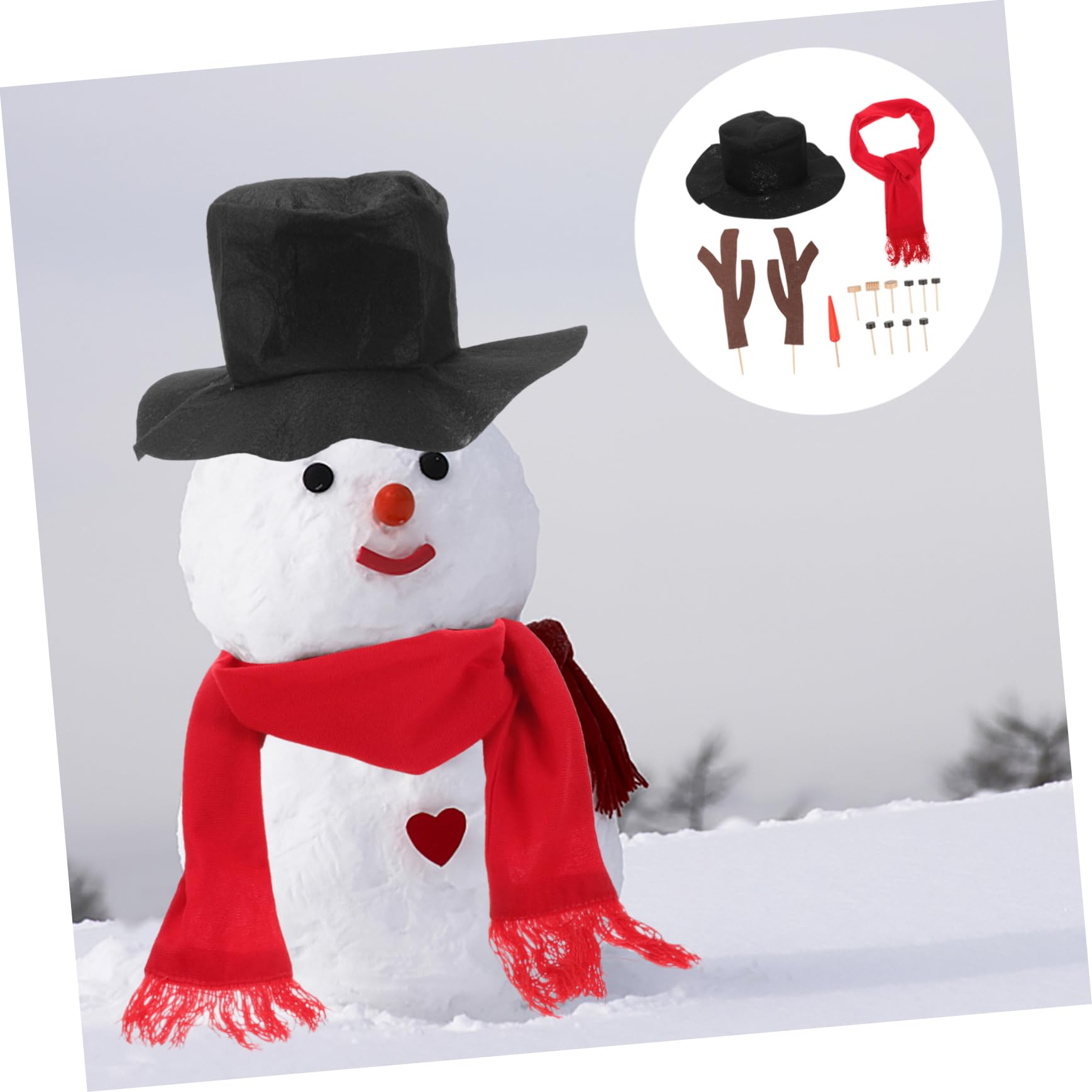 Cabilock 5 Sets DIY Weihnachtsschneemann Weihnachtsdekor Schneemänner Weihnachten Schneemann DIY Bastelknöpfe Kit Schneemannkostüm Weihnachtsbaumschmuck Weihnachtsschneekugel Rentier