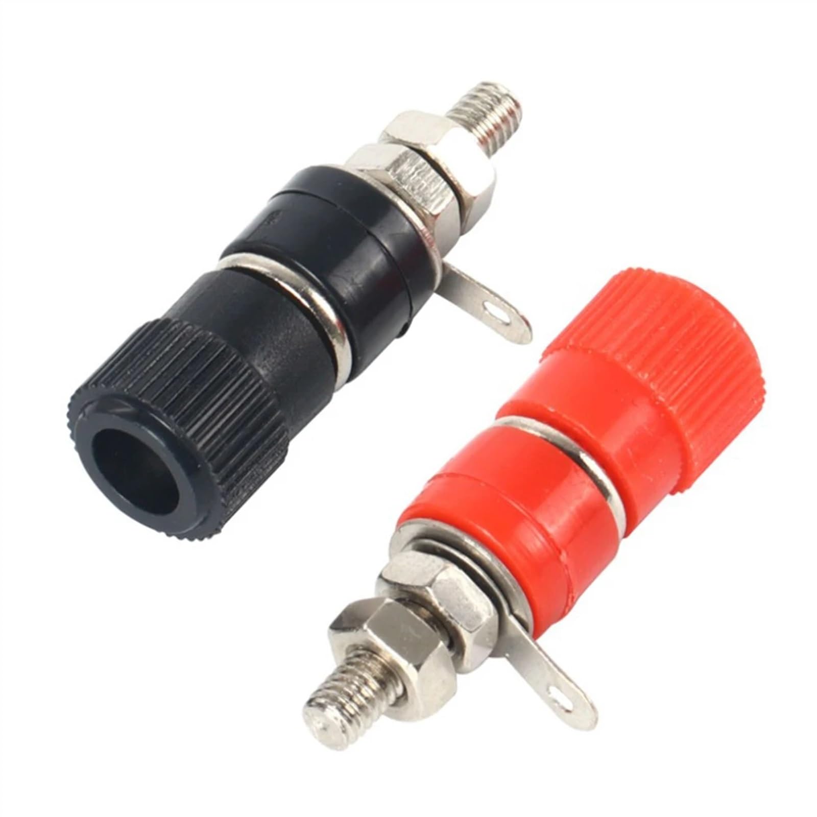 Connecteurs de fiche Banane Rouge et Noir 4mm, 10 pièces, Terminal de câblage PCB for Bloc de Haut-Parleur