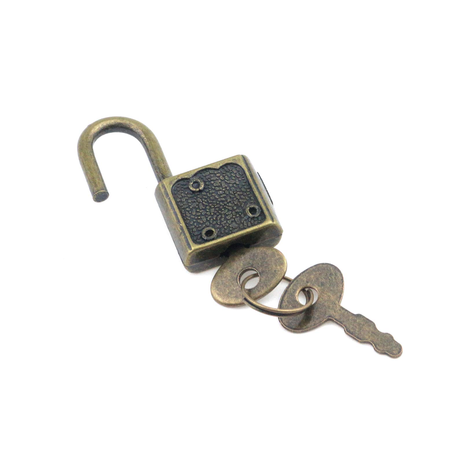 2Set Mini Hangsloten Set Bagage Sloten met 2 Sleutels Waterdicht Veilig Hangslot voor Rugzakken Computer Tassen Gym Locker Tool Box Dagboek Key Lock (Blauw
