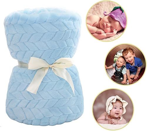 Miniatura 5 de Manta de franela para bebé, cobijas acogedoras para recién nacidos y niños pequeños, supersuave y cálida manta de bebé para cochecito de cuna