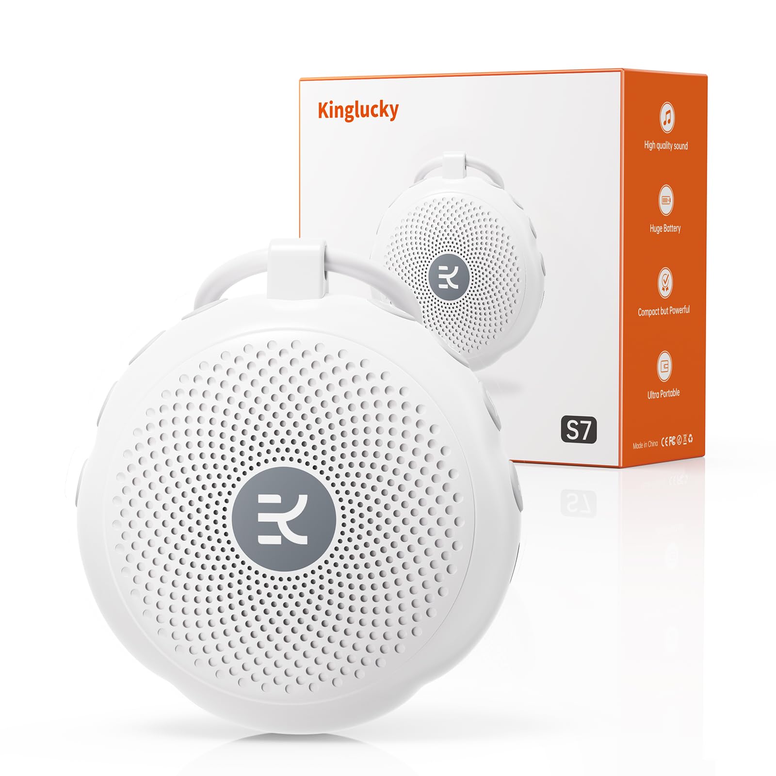 Kinglucky SleepEase Portable Sound Machine (TOP Sound Quality & 18 Effective Soothing Sounds) White Noise Sound Machine for Sleep, Focus, Relaxation, Home, Office, Travel, Adult & Baby