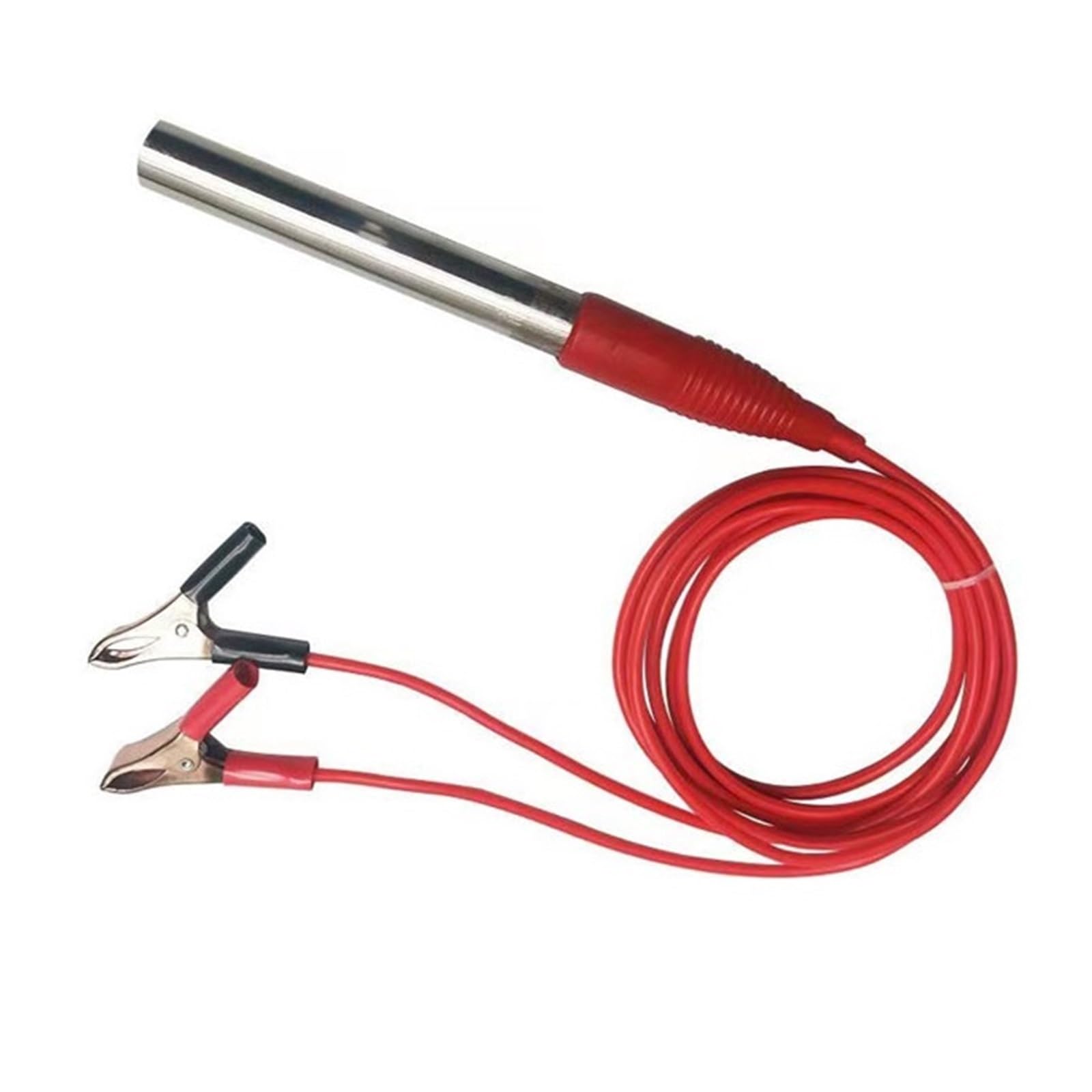 Riscaldatore, Scaldabagno 12V DC Con Cartuccia Riscaldante Con Morsetto A Coccodrillo 150w 200w 300w Riscaldatore A Immersione Portatile In Acciaio Inossidabile(12V 300W)