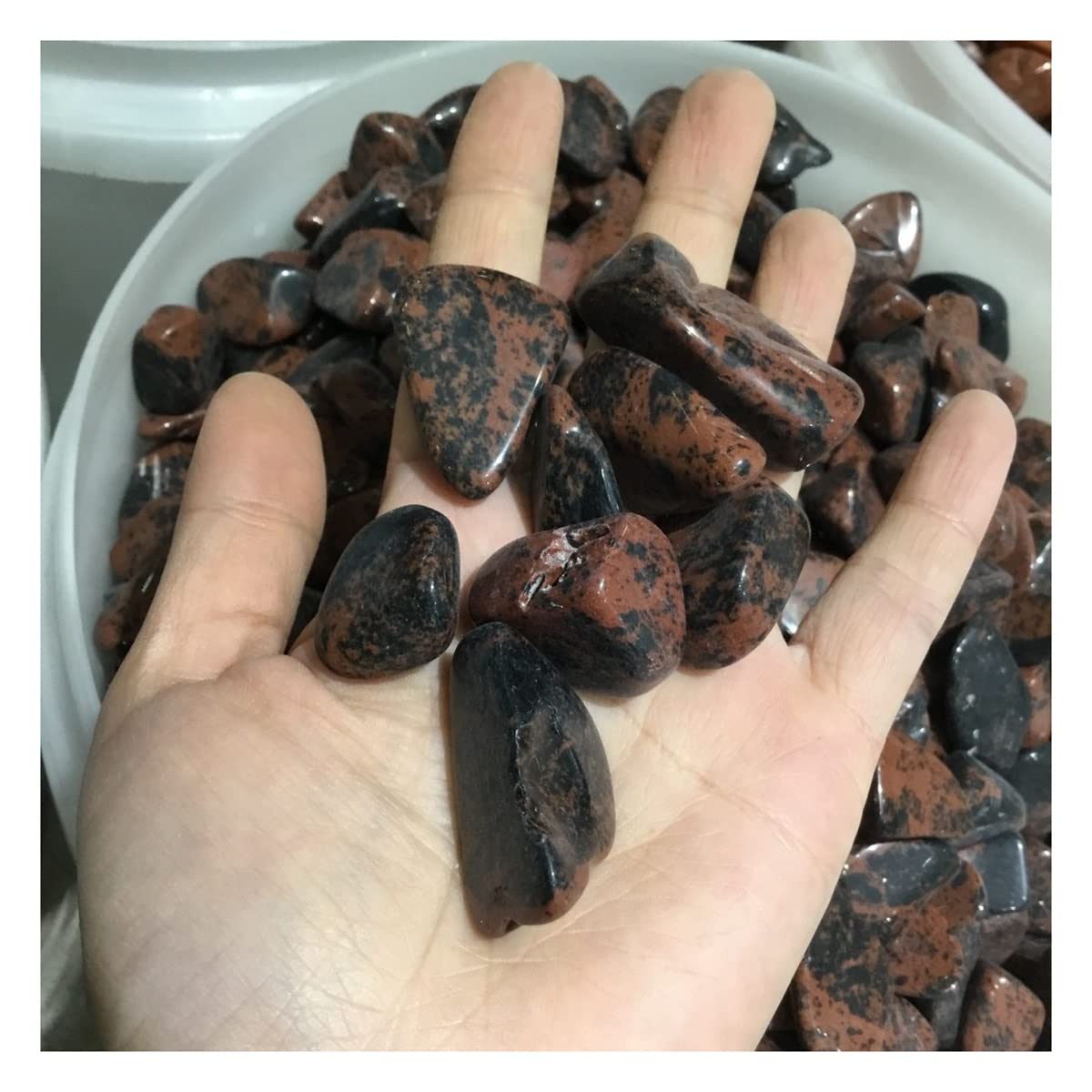 Piedras de cristal rojo natural decoración hogar mineral pulido piedra caída 100g