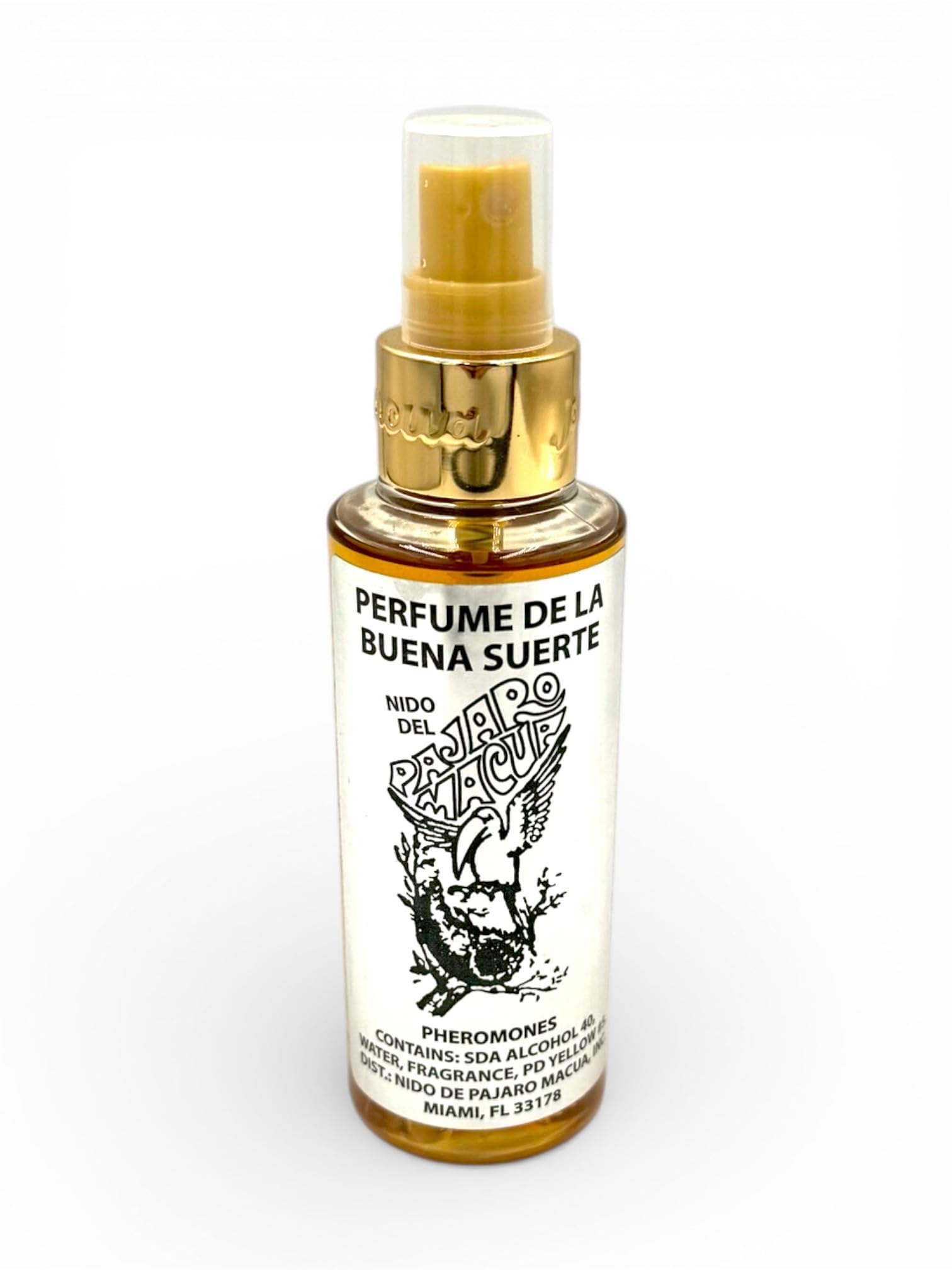 Pajaro Macua Perfume Original with Pheromones for Attraction of Health Money and Love - 4oz