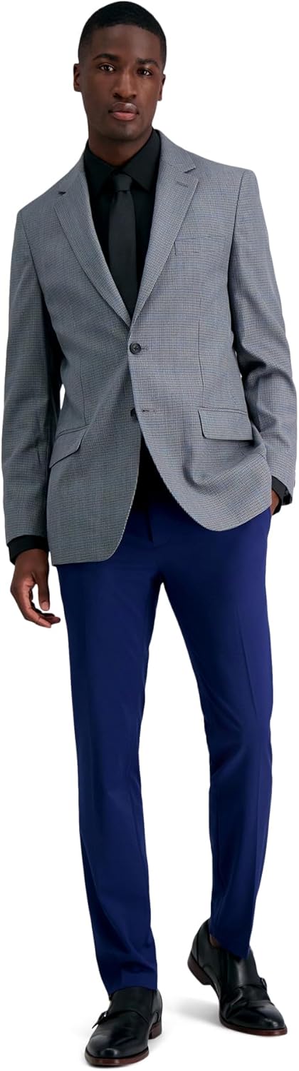 Haggar Mens Men's Jmh Premium Stretch Tailored Fit Subtle Pattern Sport Coats - Image 3
